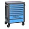 Beta Rolling Tool Cabinet, 8 Drawer, Blue, Steel, 29 in W x 17-1/2 in D x 38 in H 024004686 - alternate 1